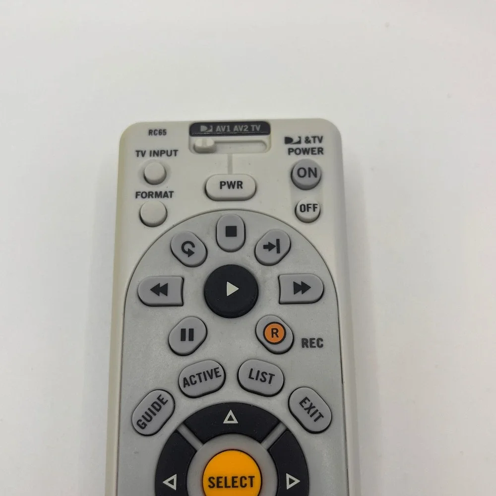 DIRECTV RC65 Universal Remote Control with Channel Page and Volume Buttons